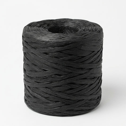 200 Gram Siyah Renk Rafya İp