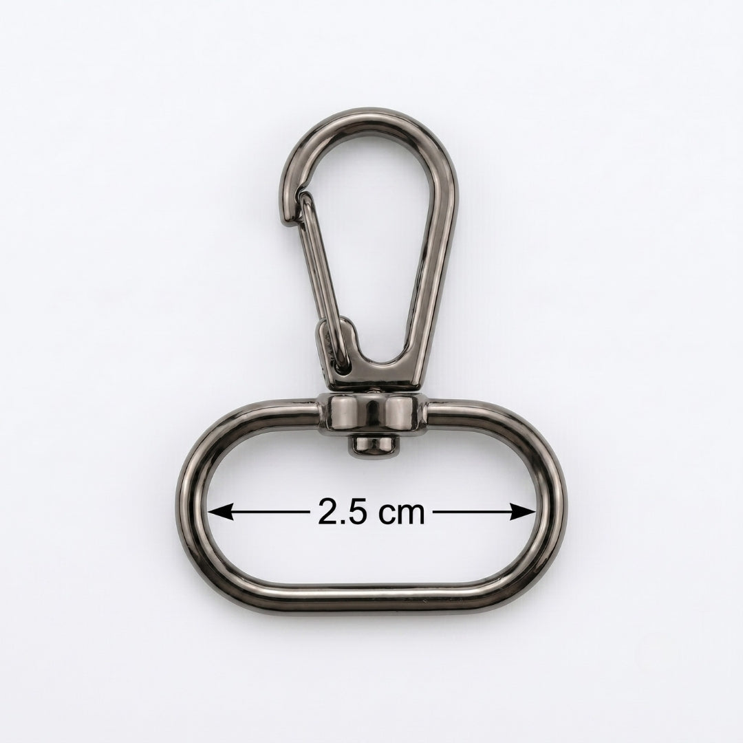 2.5 CM Telli Kanca Siyah Nikel