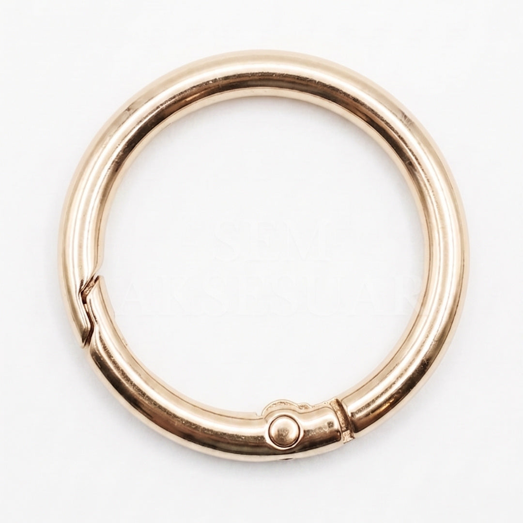2.5 CM Yaylı Halka Light Gold